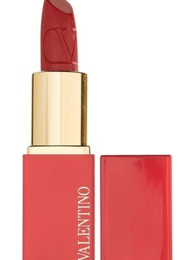 Valentino Satin Mini Lipstick - Shade 22R Rosso Valentino Red Lipstick